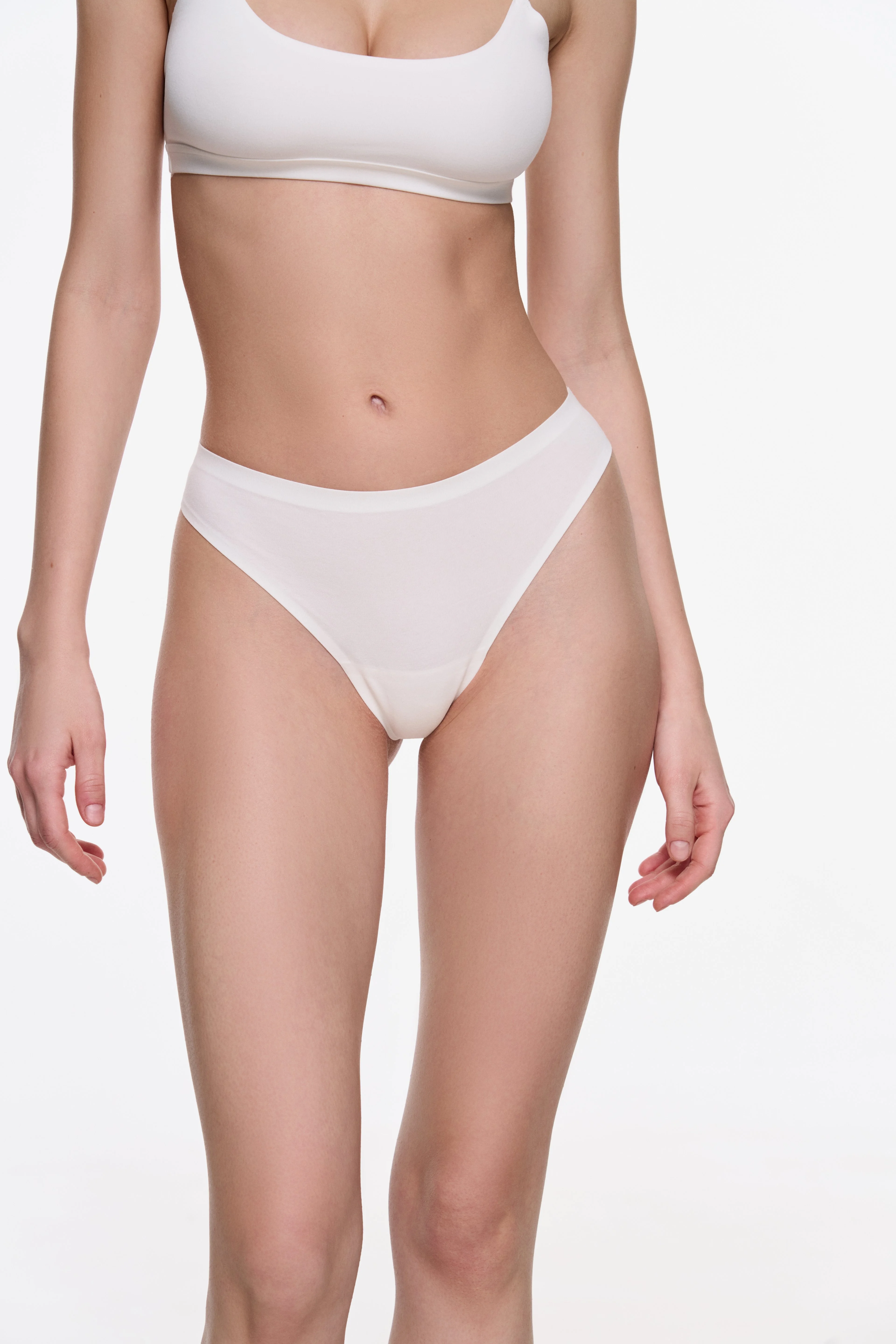Трусы стринги женские, ванильный