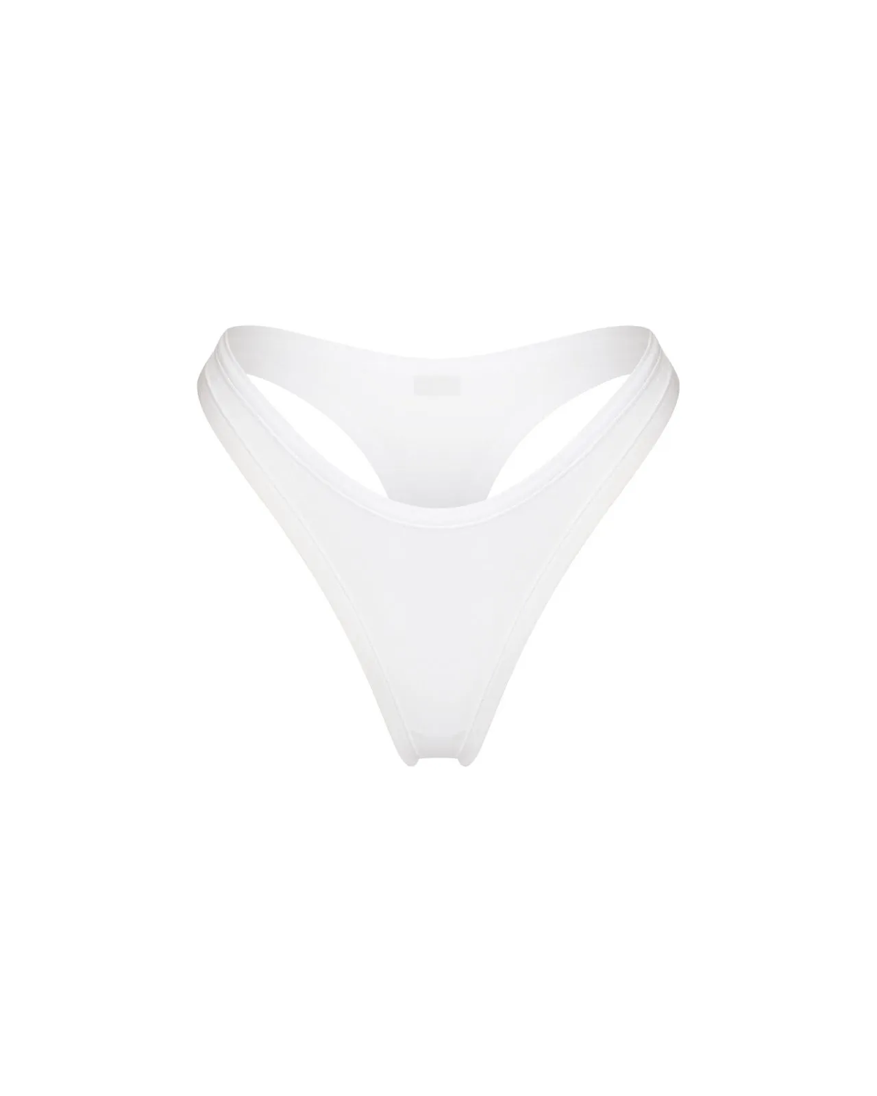 Трусы стринги на тонком поясе белый